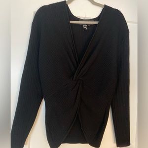 women’s Andrea Jovine heavy wool black sweater